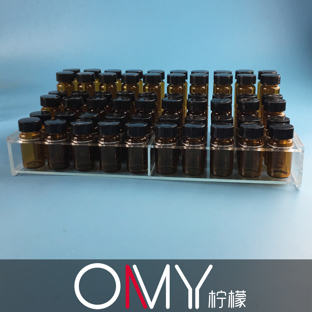 有机玻璃样品瓶架套装 60孔 含棕色玻璃瓶20ml 30ml 40ml各20个