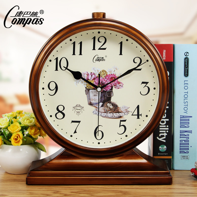 Compas 康巴丝 欧式复古 田园风 座钟 14英寸 天猫优惠券折后¥29.9包邮(¥39.9-10)多色可选 Compas 康巴丝 欧式复古 田园风 座钟 14英寸 天猫优惠券折后¥29.9包邮(¥39.9-10)多色可选