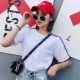 2019 phiên bản Hàn Quốc mới của phong cách Harajuku kính râm gọng tròn retro kính nữ mặt tròn kính đỏ kính râm đường phố bắn vào