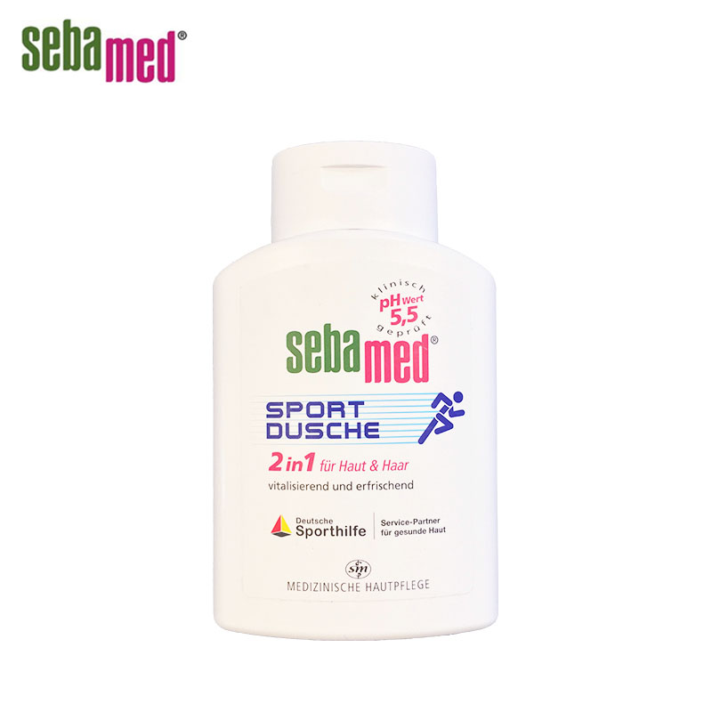 德国原装施巴 Sebamed 5.5弱酸运动型洗发沐浴二合一200ml