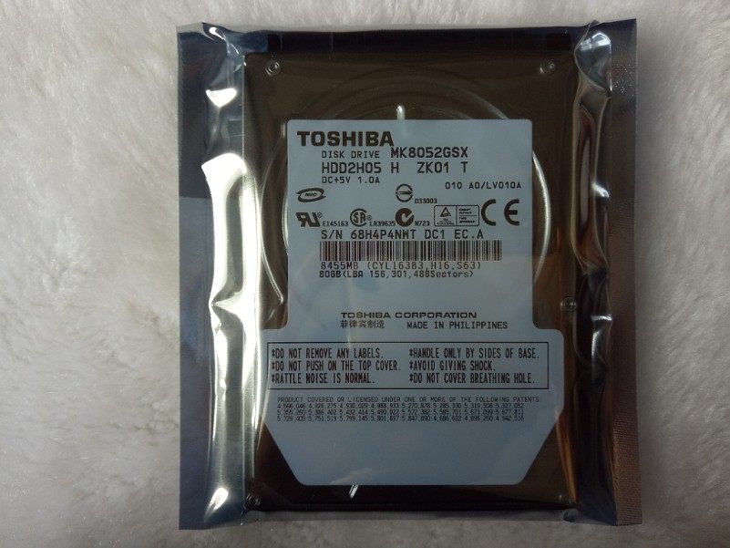 Discharged Discharged As Commercial Brand New Inventory Unsealed 2 5 Inch SATA Serial Port Toshiba 80G Laptop Hard Disc