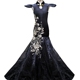 Cô gái mới cải tiến mẫu sườn xám catwalk Áo thun trẻ em chủ nhà mẫu xe biểu diễn trang phục dạ hội đuôi thời trang bé gái Váy trẻ em