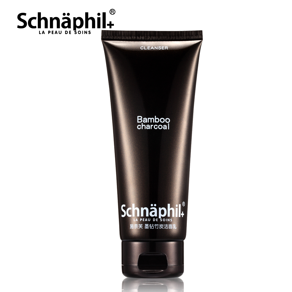 施奈芙墨钻竹炭洁面乳去黑头去痘洗去油光收毛孔紧致亮肤补水保湿