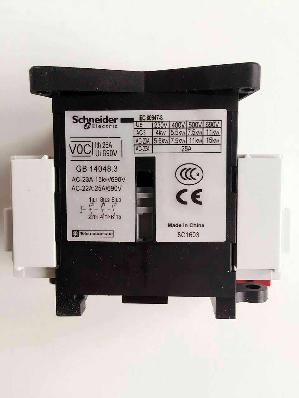 Schneider load switch VOC three-phase voltage on-off current 25A