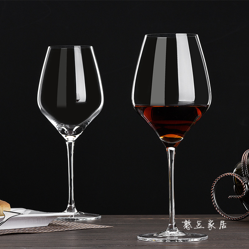 Single Creative Burgundy Burgundy Big Belly Super Large Red Wine Glass 1 Crystal Personality Elegant Big Trumpet High Foot Cup