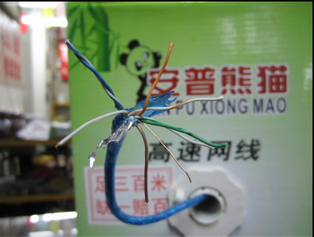 Original dress Super five categories 4 pairs of double twisted six shielding mesh routes Comp COMMSCOPE Computer Chassis Module connecting lines