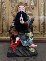  Camphor wood carving Arctic Zhenwu Emperor Statue Xuantian Emperor Xuanwu Emperor Dangmo Tianzun wood carving Statue
