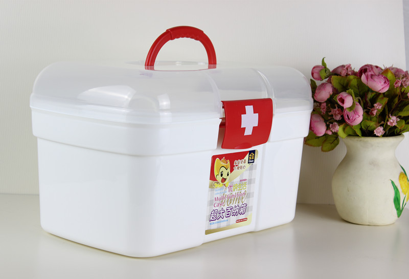 Home Medicine Case Large Number of Children with TLarge Number of children Small medicine box Drug box containing box Multi-layer health care box