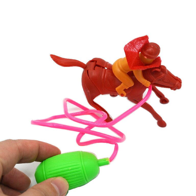 Pressure horse Children's hand pressure horse Air pressure jumping horse 80 post-nostalgic toys Pinch a pinch of air bag the horse will run