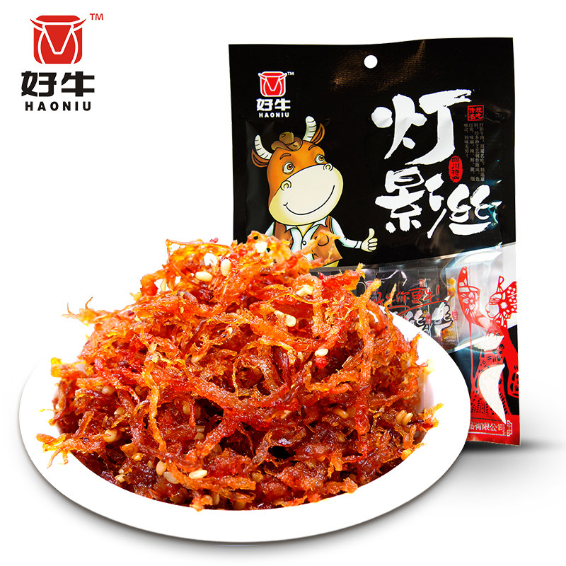 【天猫超市】好牛108g香辣灯影丝四川特产休闲小吃零食牛肉丝