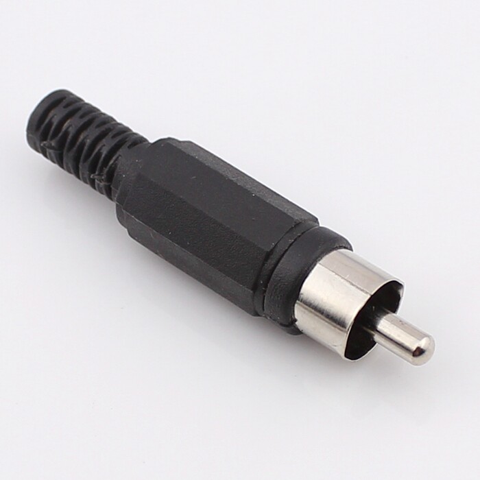 Lotus audio-video welding male head wiring RCA male head AV male plug lotus plug plum plug