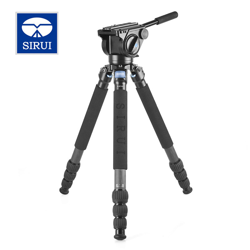 Tripod Carbon fiber Sirui R4214X VH15 Photography and video Hydraulic PTZ Cannon bird set