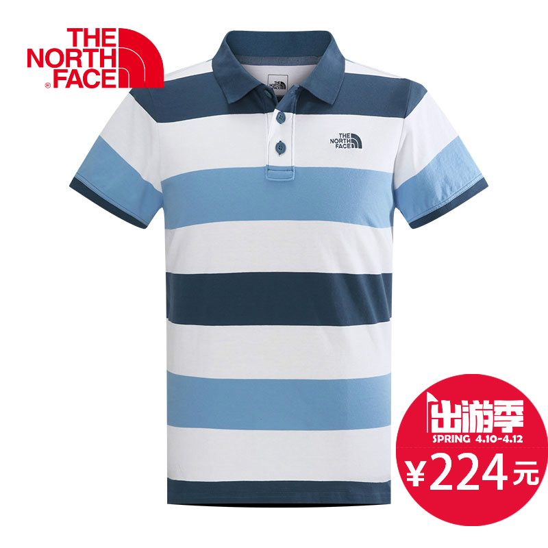 春夏新品 THE NORTH FACE/北面 男款棉短袖Polo衫 CS76