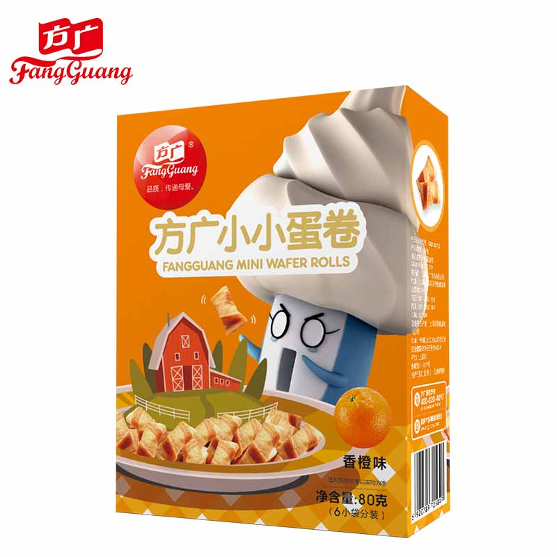 【天猫超市】方广小小蛋卷（香橙味）80g（适合6个月以上）