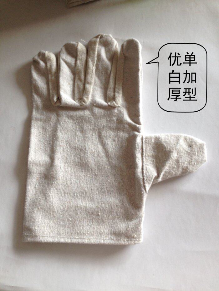Fuchang factory single-layer thickened canvas gloves oil-resistant and wear-resistant mechanical machine tools to increase labor protection gloves