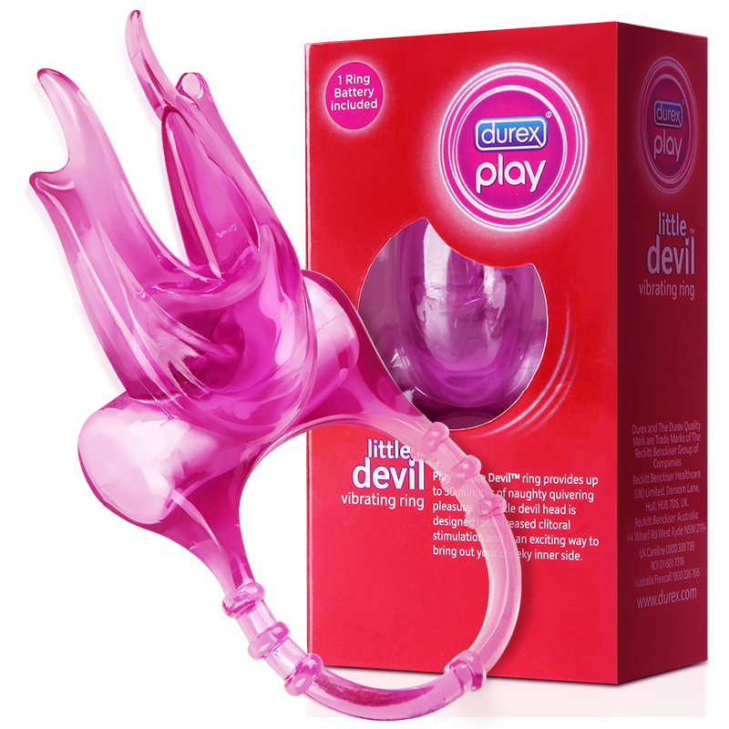 杜蕾斯小恶魔震震环男用锁精震动器阴茎震动环成人情趣性用品玩具