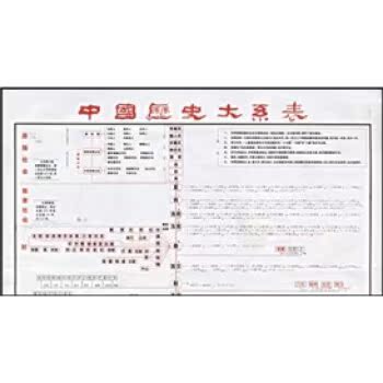中国历史大系表/赵虹夏/山西人民出版社
