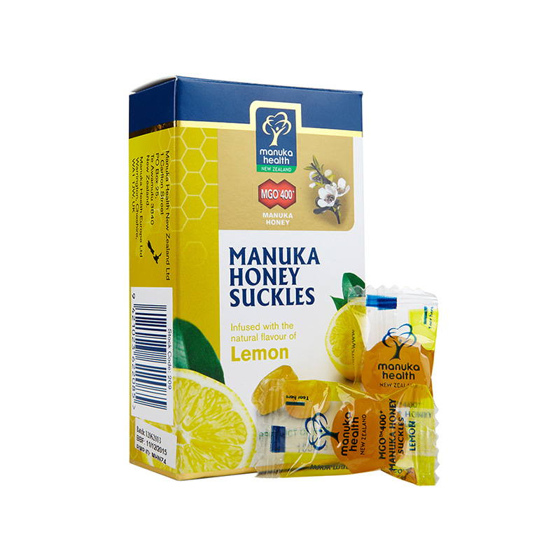 ManukaHealth蜜纽康麦卢卡柠檬蜂蜜润喉糖MGO400+ 100g新西兰直邮