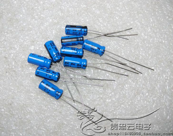 New PHILIPS Philips BC standard 037 series 100V1UF in-line fever electrolytic capacitor