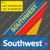 Наклейка красоты Southwest Air Southwest Air Southwest Air Southwest Air Southwest Rair