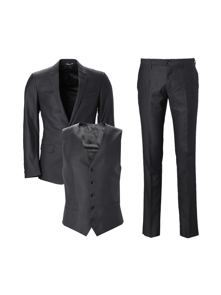 Dolce&Gabbana 黑色平驳领西服套装