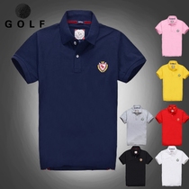 Golf men's short sleeve T-shirt summer jersey clothing cotton breathable golf clothing sportswear