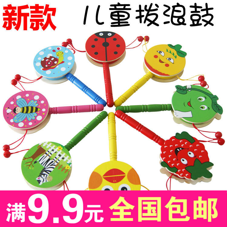 2 baby rattle toy wooden rattle baby wooden music toy infant listening toy