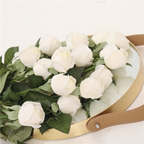 Feel budding stamens White roses Nordic home decoration simulation flower bouquet fake flower floral ornaments swing props