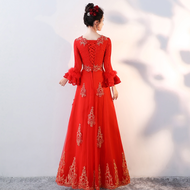 Robe de soirée manchon de cloche - Ref 3212750 Image 5