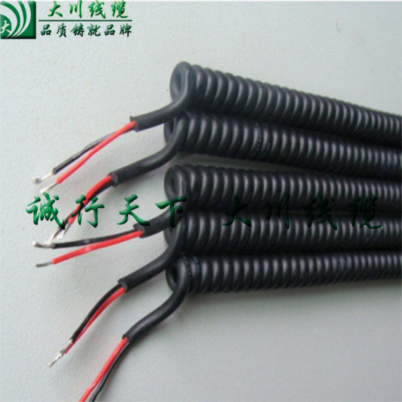 Spring wire with shielded curve with shielded PU glue spring line slingshot