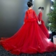 Cô gái catwalk dạ hội váy công chúa váy con chủ trang phục piano hoa cô gái đám cưới phồng màu đỏ