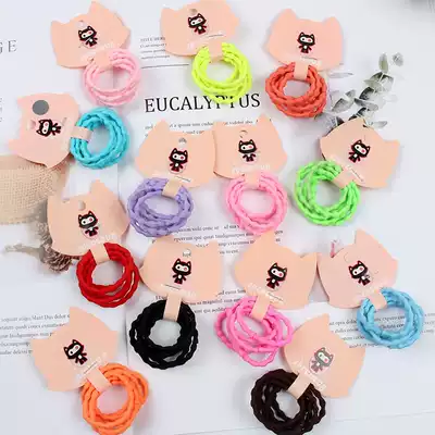 Durable mini baby Hairband do not hurt hair Korea jd base play leather band children tie hair band headdress