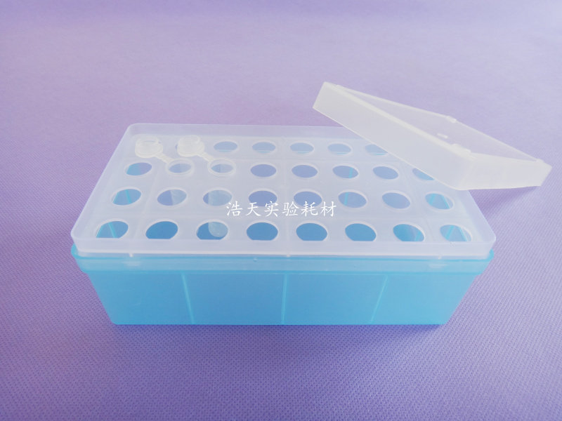 (Haotian Experiment) Domestic 5ml centrifuge tube box (32 holes) transparent color