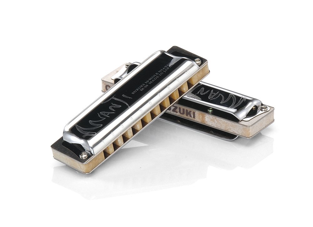 Japan Suzuki SUZUKI ten-hole harmonica MANJI M-20 A to G fully sized two from sale