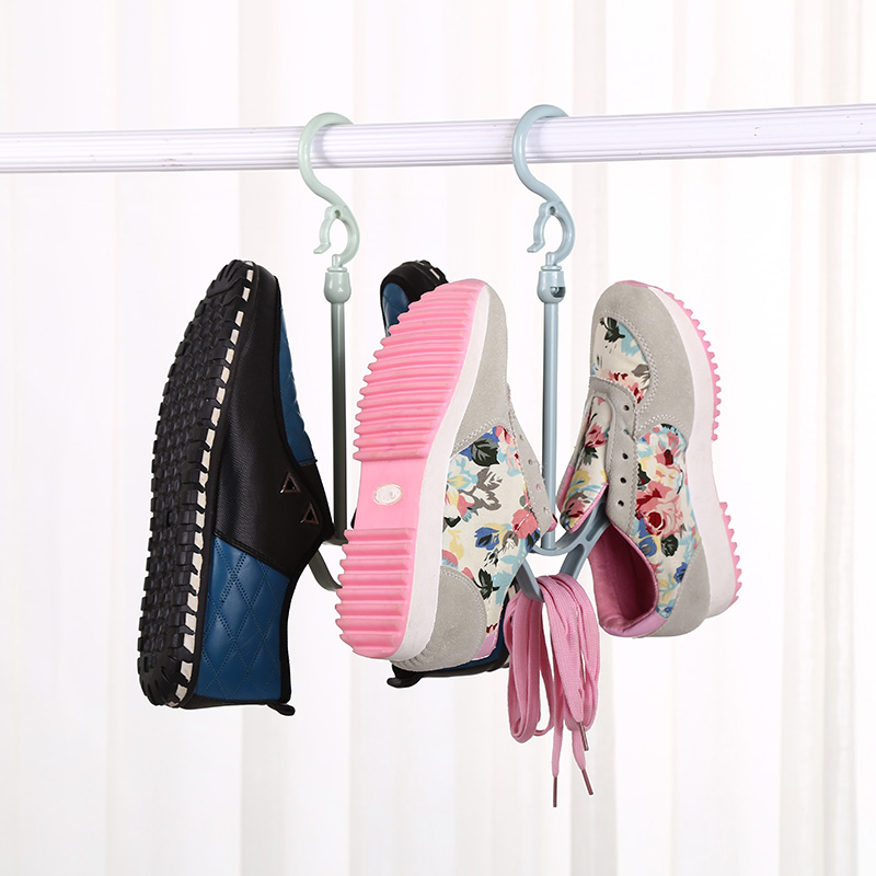 Brief Nordic Wind Windproof Dry Shoes Hook Multifunction Sunning Shoes Hanging Home Balcony Rotatable Dry Shoes Hang Hanging Shoe Rack