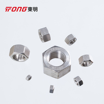 Dongming 304 316 GB6170 hexagonal thick nut stainless steel nut screw cap m5m6-m48