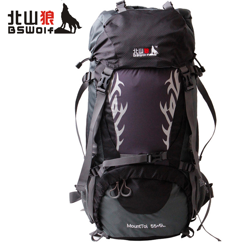 North Mountain Wolf Outdoor Climbing Bag Large Capacity Double Shoulder Bag for men and women Travel Shoulder Bag Camping 50L Pack 60L Taishan