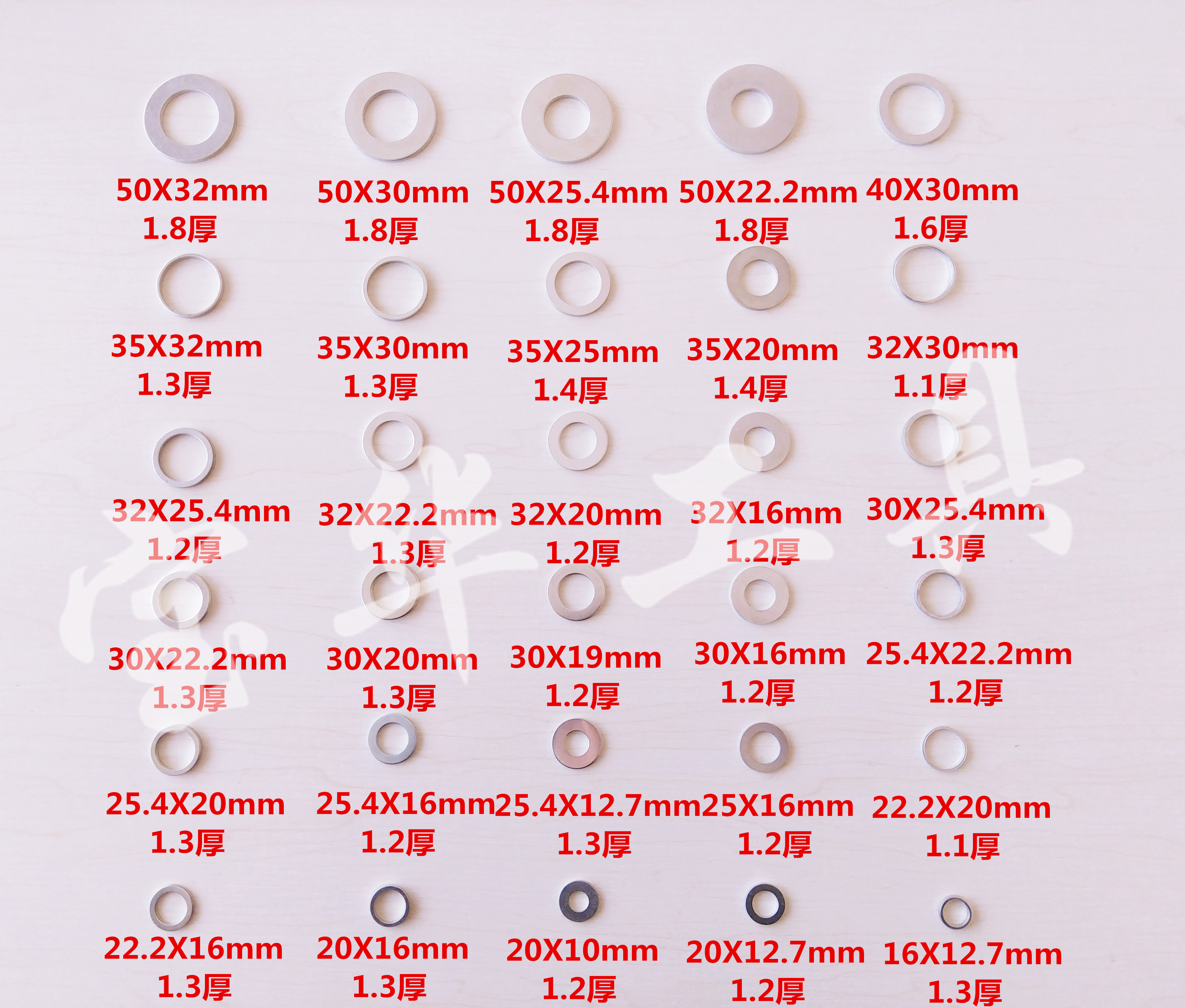 30 25 22 20 16mm variable diameter washer electric circular saw marble saw blade inner aperture conversion gasket saw blade accessories