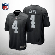 NFL jersey Oakland Raiders 4 Carr rugby quần áo chính thức được ủy quyền quần áo bóng đá Mỹ