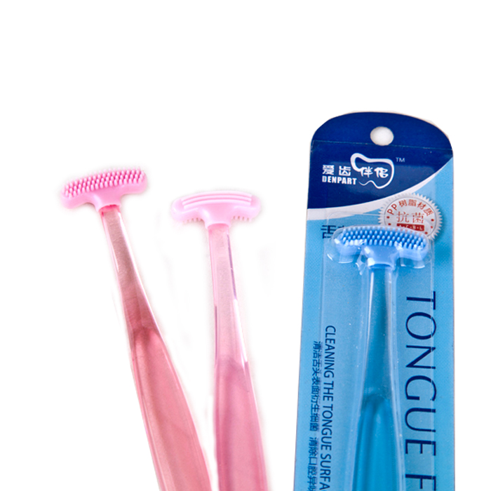 买2送1 爱齿伴侣刮舌器舌苔清洁器高效舌刮舌苔刷刮舌板双面可用