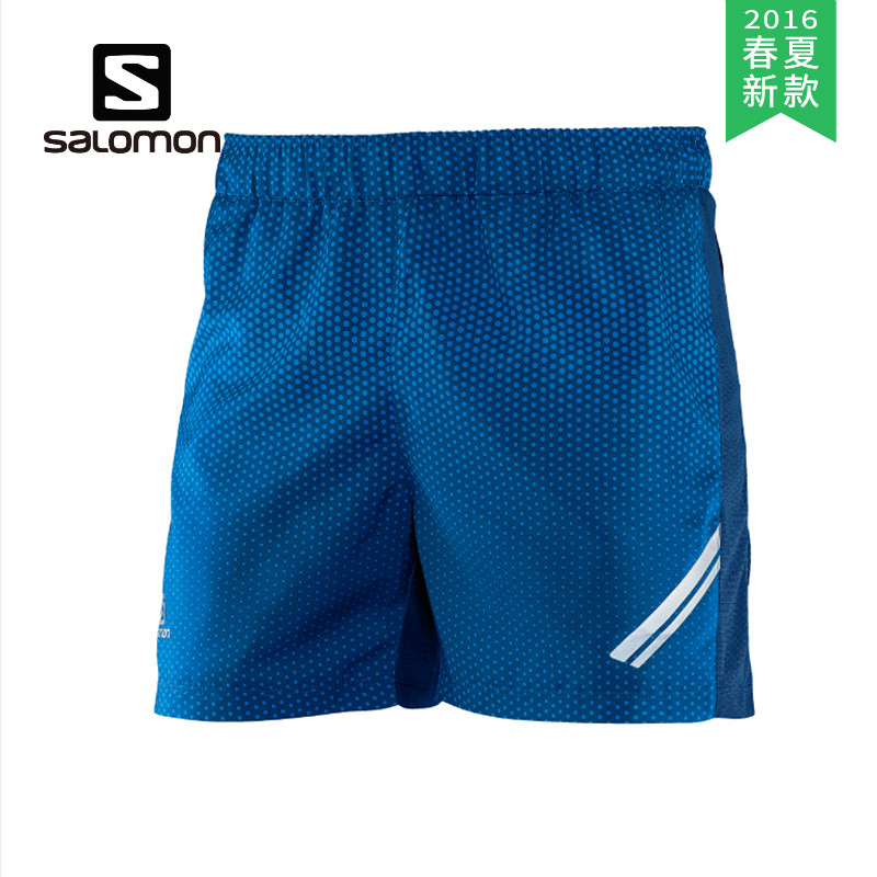 【2016春夏新款】SALOMON/萨洛蒙 男款跑步短裤 379528