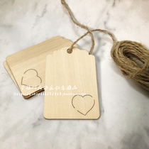 50 pieces of wooden listing Graduation season student handwritten wish card wishing hanging card Blessing card Cutting lettering