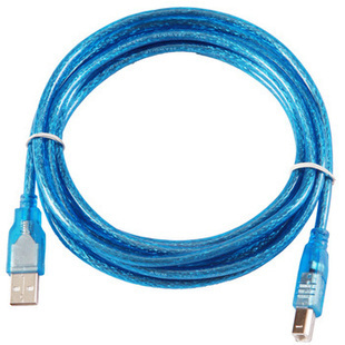 Sandza BA-730 High Speed USB2 0 USB Printing Line Data Line Transparent Blue 3 m