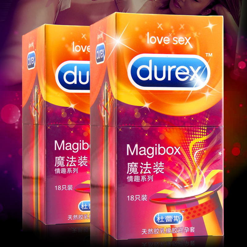 杜蕾斯避孕套魔法情趣装18只 凸点螺纹热感 安全套 成人计生用品