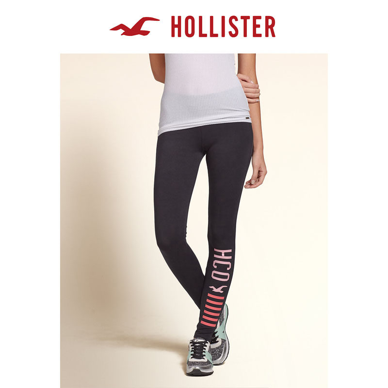 Hollister 高腰图案打底裤 女 112743