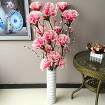 Floral leaf vein flower dry flower floor flower living room entrance decorative flower branch simulation leaf vein rich peony flower