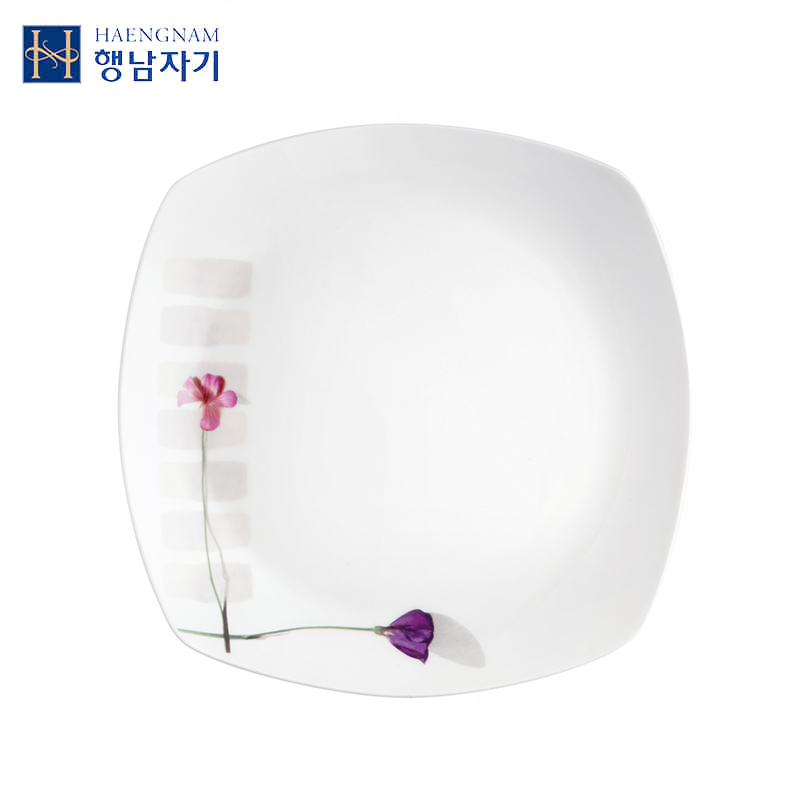 HAENGNAM Han Guoxing corners of south China stands out 10 inch flat single ceramic tableware plate
