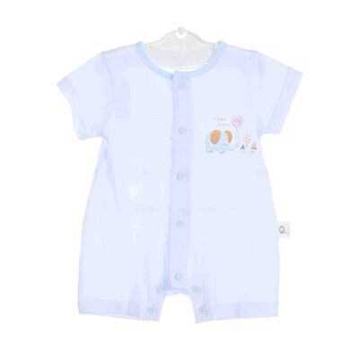 包邮丽婴十八坊夏款男女童宝宝开裆哈衣爬服新生儿婴儿连体衣0875