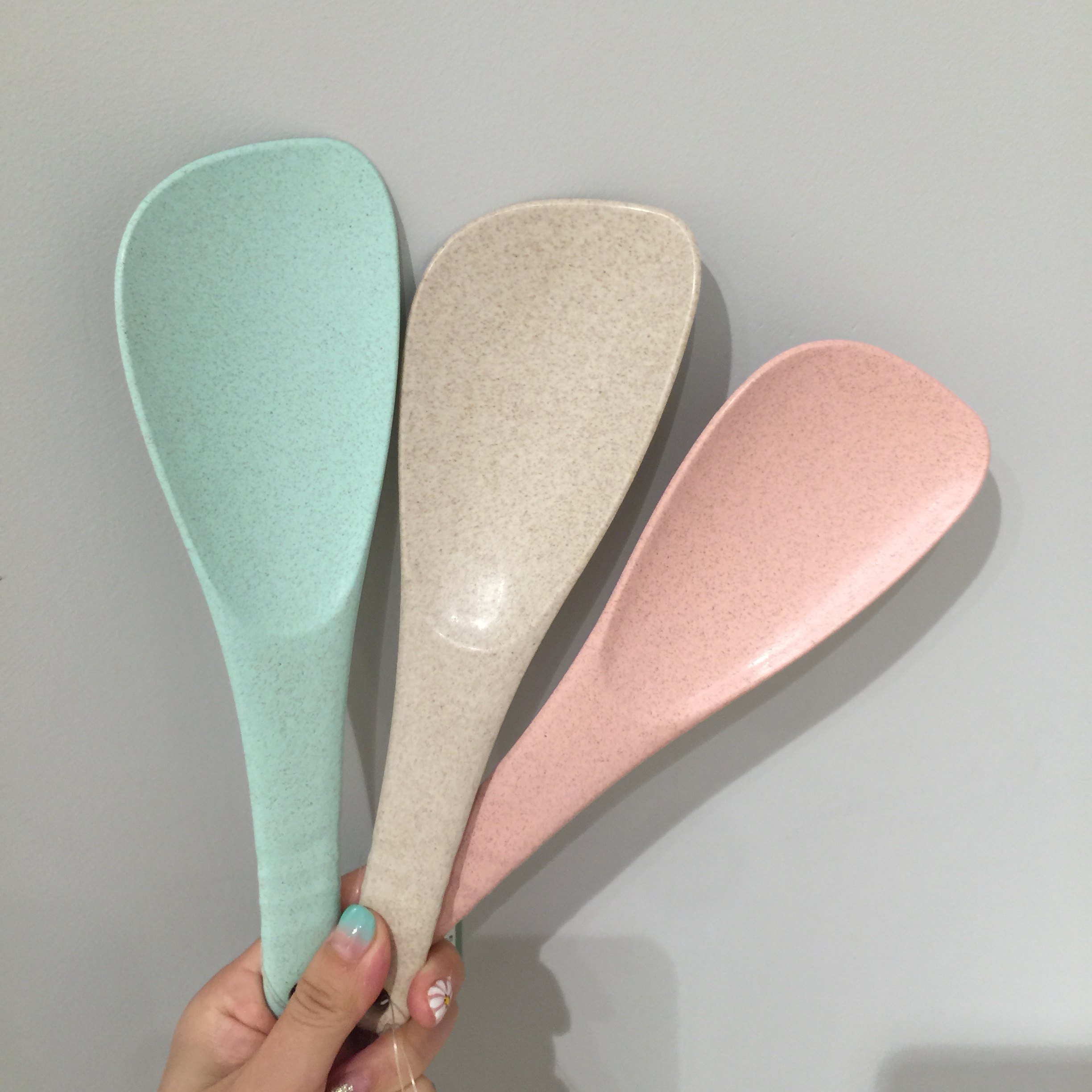 Love home preferred macaron color safety and environmental protection wheat straw rice spoon rice shovel rice cooker rice shovel