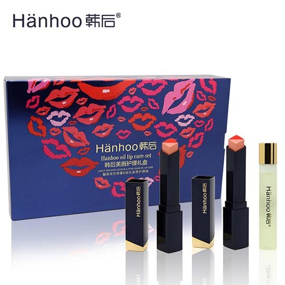 Hanhoo韩后美唇护理礼盒魅惑双色唇膏&纯色美唇护理油